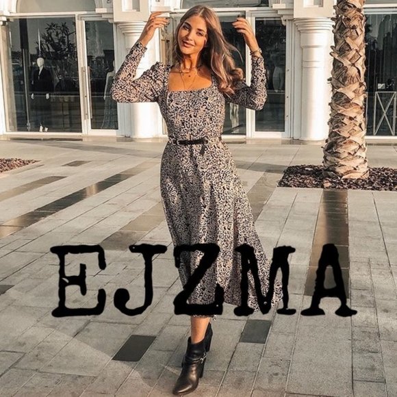 HOST PICK🎉 NWT ZARA Animal Print Maxi Dress 👗 - Picture 7 of 12